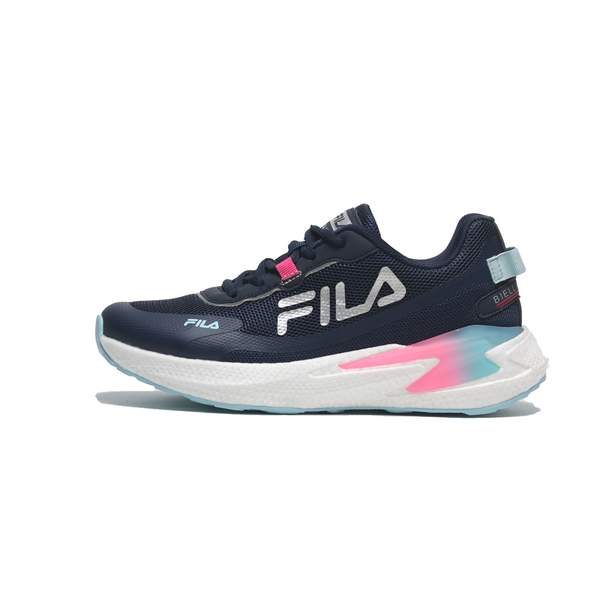 FILA 慢跑鞋 休閒鞋 深藍 桃紅 Q彈 基本款 女 5J310X021 product thumbnail 4