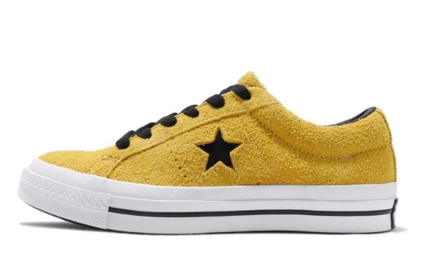 Converse 低筒休閒鞋 男女款帆布鞋 ONE STAR 麂皮 黃色 NO.163245C product thumbnail 2