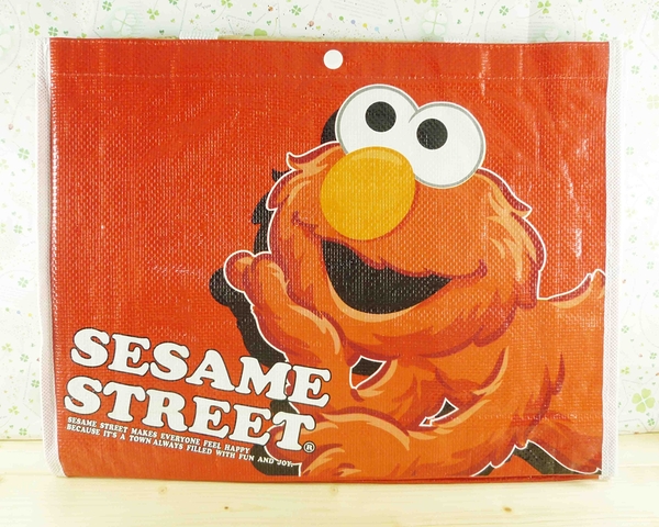 【震撼精品百貨】Sesame Street_芝麻街~環保袋-紅M