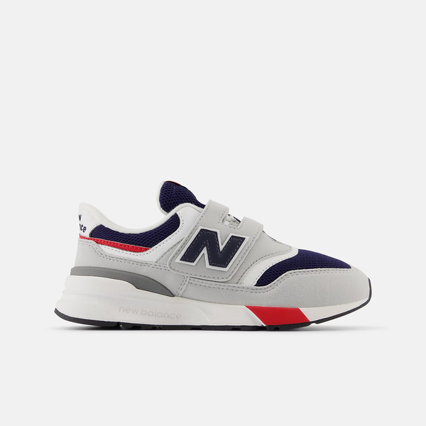 NEW BALANCE 童鞋 997R 寬楦 魔鬼氈 休閒鞋 小朋友 穿搭 灰白紅 PZ997REB