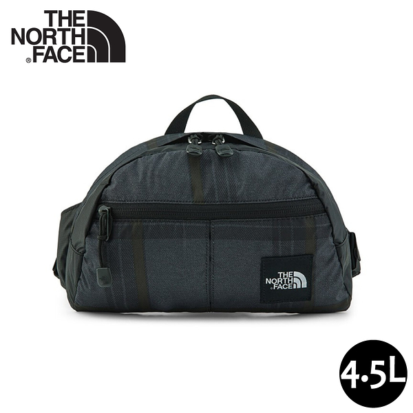 【The North Face 4.5L 腰包《黑格紋》】3KZ5/側背包/隨身包/小包/休閒包/出國/健行