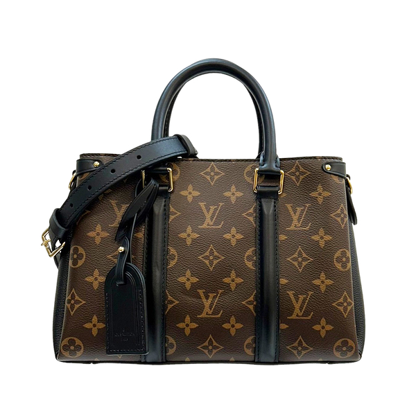 【二手名牌BRAND OFF】LOUIS VUITTON LV 路易威登 原花 PVC塗層帆布 Soufflot NV BB 兩用包 M44898