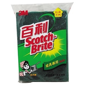 3M 百利 爐具/鍋具專用 菜瓜布-小綠(96R-5M)5片裝【康鄰超市】