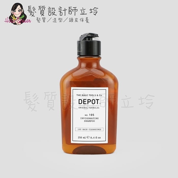 立坽『洗髮精』得軼公司貨 DEPOT 100清潔系列 105 提振洗髮精250ml HS05