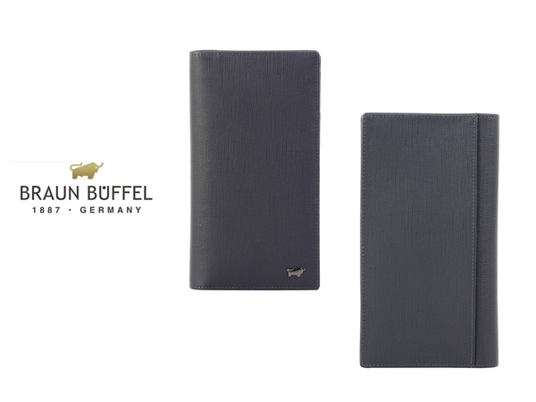 【全新品公司貨】BRAUN BUFFEL 戰神系列 真皮壓紋附拉鍊長夾 【寧寧小舖/台中30年老店】BF378-631-1 product thumbnail 2