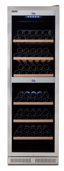 紅酒櫃【德國CASO】嵌入式酒櫃 雙溫控酒櫃 儲酒櫃【215瓶 酒櫃】型號：WineChef Pro 180 (SW-215)