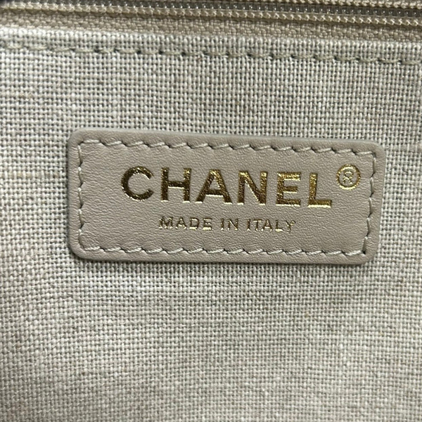 【二手名牌BRAND OFF】CHANEL 香奈兒 黑色 牛皮 Deauville 托特 兩用包 product thumbnail 7