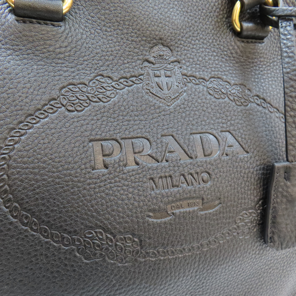 【二手名牌BRAND OFF】PRADA 普拉達 黑色 牛皮 單肩包 1BG100 product thumbnail 7