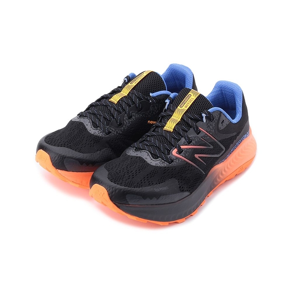 NEW BALANCE 限定版4E越野跑鞋 黑橘藍 MTNTROB5 男鞋