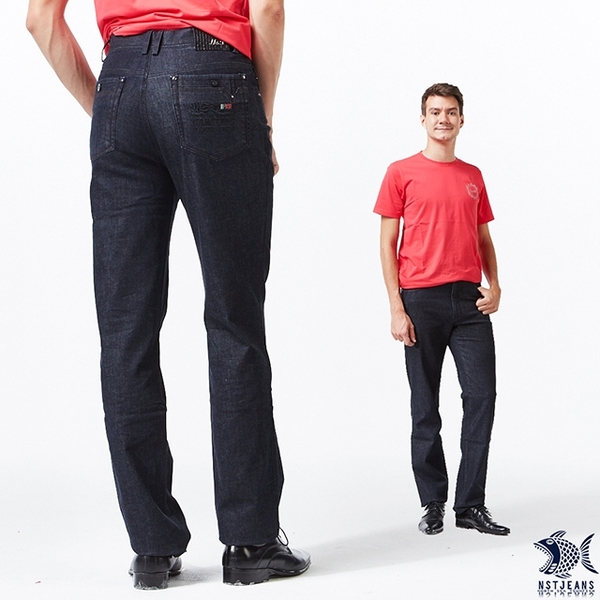 【NST Jeans】UK英倫風旗幟 重磅數原色單寧男褲(歐系修身小直筒) 380(5732) 台製 紳士 四季款