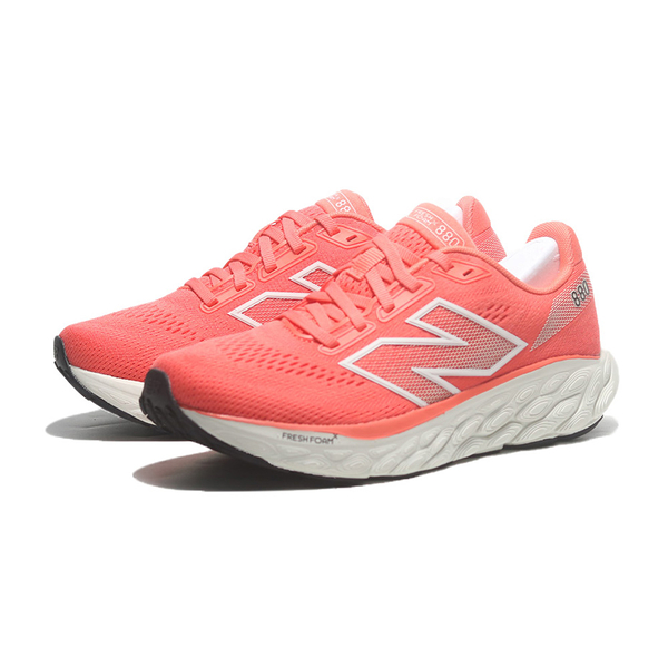 NEW BALANCE 慢跑鞋 NB 880 亮粉橘 寬楦 運動 女 W880L14