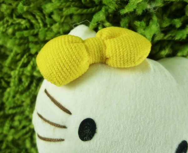 【震撼精品百貨】Hello Kitty 凱蒂貓~KITTY可折絨毛娃娃-藍吊帶 product thumbnail 4
