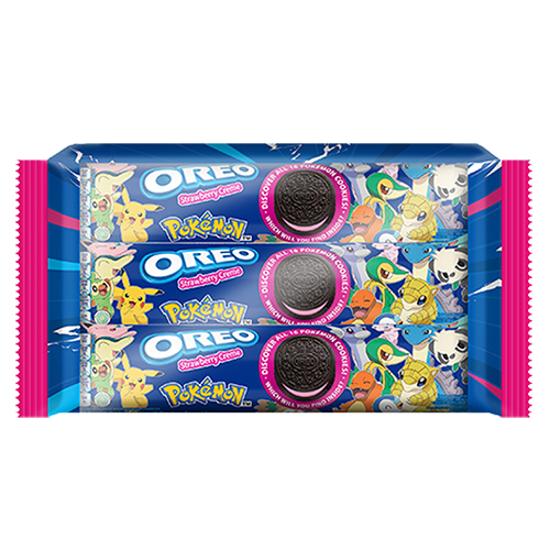 OREO寶可夢餅乾系列(香草巧克力/巧克力夾心/草莓夾心/巧克力香蕉)(358.8G/包)【愛買】 product thumbnail 5