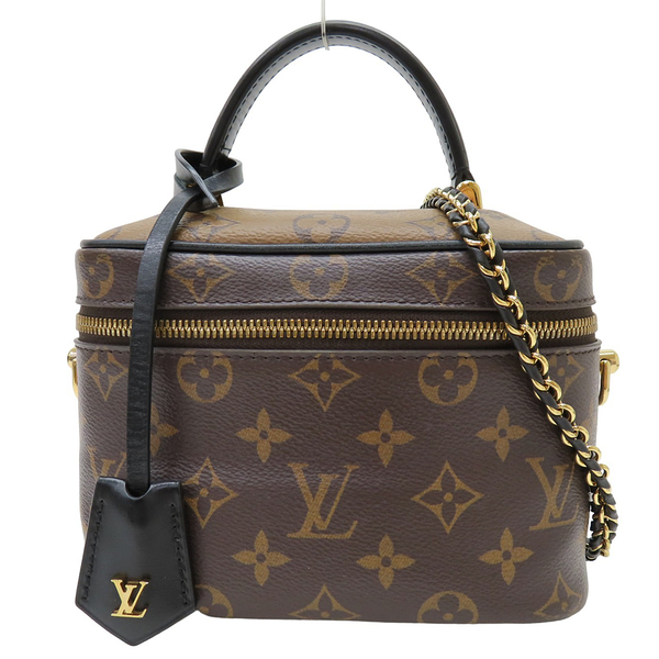 【二手名牌BRAND OFF】LOUIS VUITTON LV 路易威登 雙色 原花 VANITY PM 兩用包 M45165