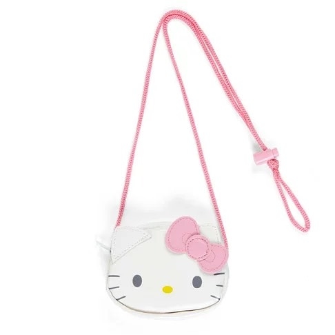 【震撼精品百貨】hello kitty_凱蒂貓~日本sanrio三麗鷗 kitty造型斜背零錢包-大臉*76581