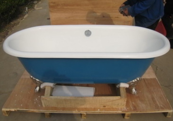 【麗室衛浴】BATHTUB WORLD 高級獨立式鑄鐵浴缸 H-524 1676*765*570mm