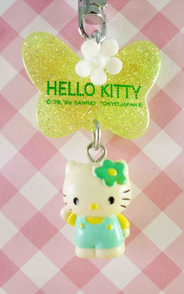 【震撼精品百貨】Hello Kitty 凱蒂貓~鎖圈-信州銀粉蝴蝶*32910