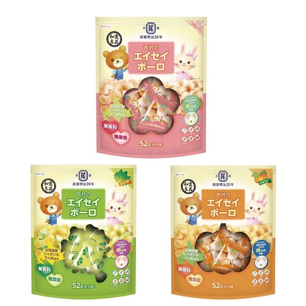 日本 和寓良品 京都西村本舖蛋酥(12個月)|幼兒餅乾(3款可選)