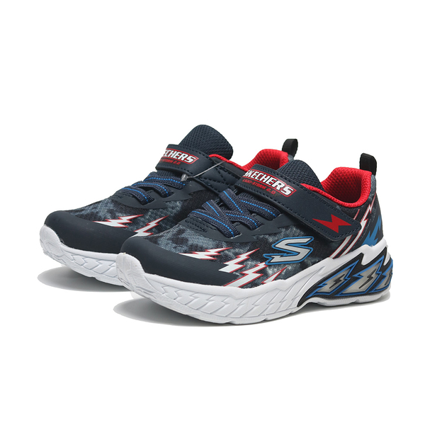 skechers 童鞋 light storm 2.0 黑藍紅 閃電 發光 燈鞋 小童 400150nnvrd