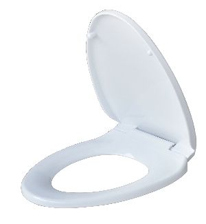 【麗室衛浴】國產A-438 高級抗菌緩降馬桶蓋 (白色)