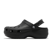 卡駱馳 Crocs Classic Platform Clog W 全黑 厚底 女鞋 洞洞鞋 ACS 206750001