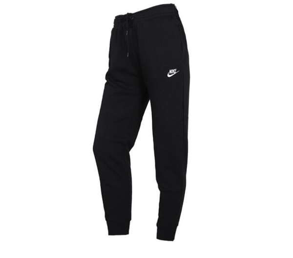 NIKE ESSNTL PANT REG FLC 女款黑色縮口長棉褲 BV4096010【KAORACER】