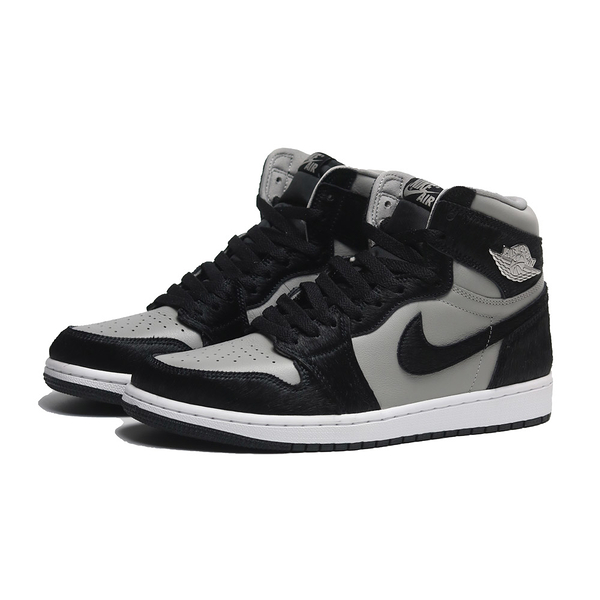 NIKE 休閒鞋 WMNS AIR JORDAN 1 RETRO HIGH OG TWIST 2.0 黑灰 馬毛 男女 DZ2523-001