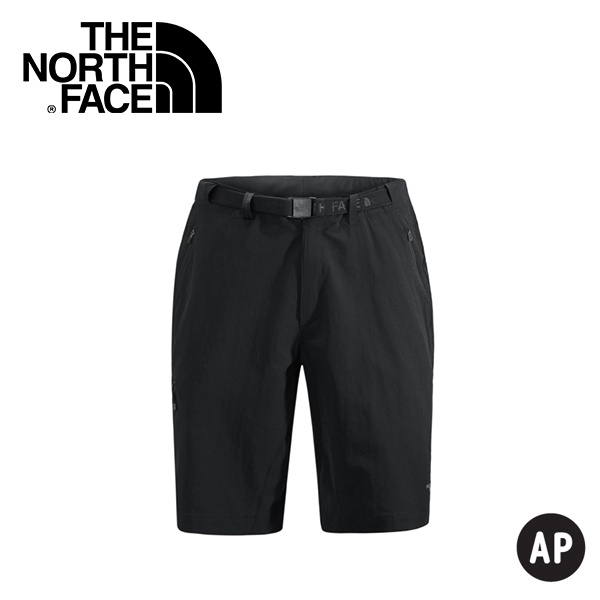 【The North Face 男款 彈性短褲 黑】CZK0/短褲/休閒短褲