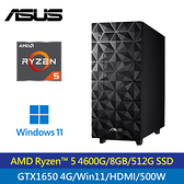 【ASUS 華碩】H-U500MA-R4600G048W AMD 桌上型電腦