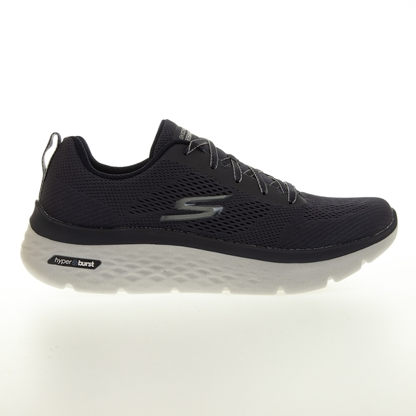 skechers go walk hyper burst 黑灰 男 厚底 透氣 網布 運動 健走鞋 216071nvy