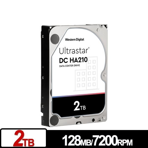WD Ultrastar DC HA210 2TB 3.5吋 SATA 企業級硬碟 HUS722T2TALA604