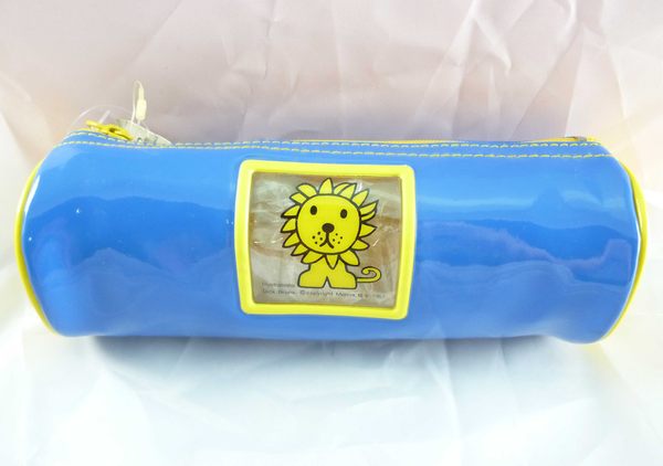 【震撼精品百貨】Miffy 米菲兔米飛兔~圓筒防水筆袋『藍底黃獅子』