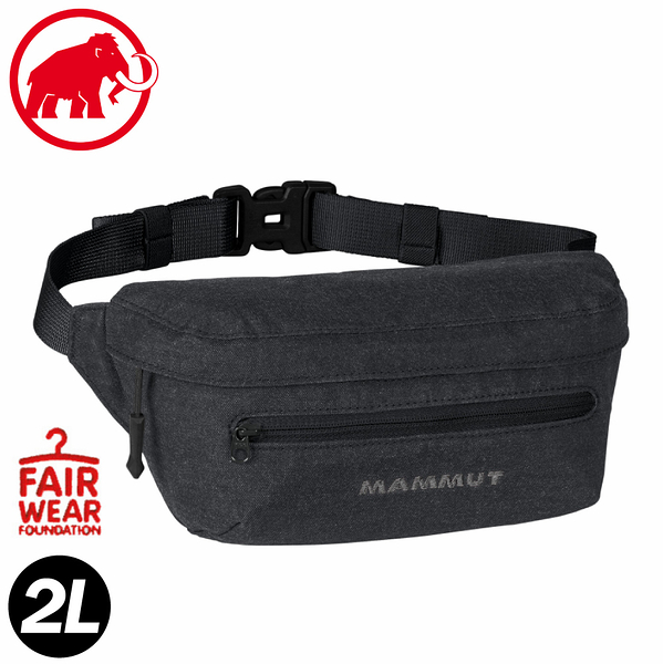 【MAMMUT 長毛象 Classic Bumbag Melange 2L 腰包《黑》】2520-00631/休閒背包/斜背包