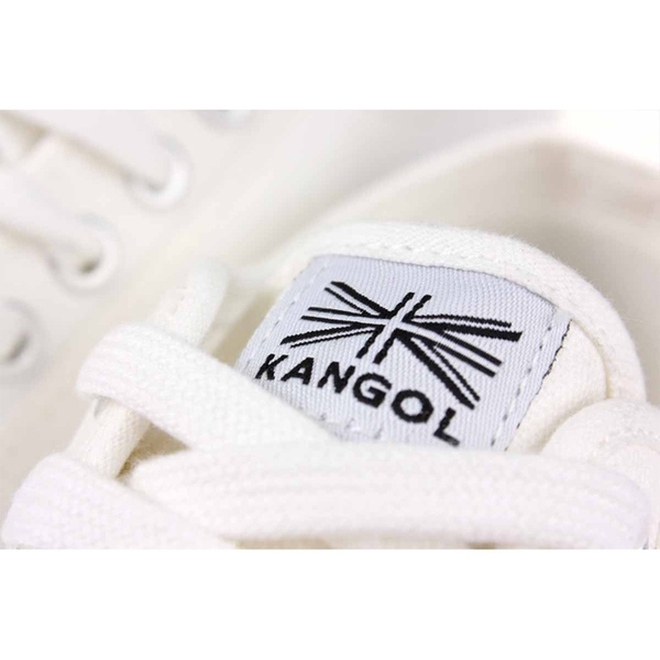 KANGOL 女款全白厚底休閒帆布餅乾鞋-NO.6952200100 product thumbnail 4