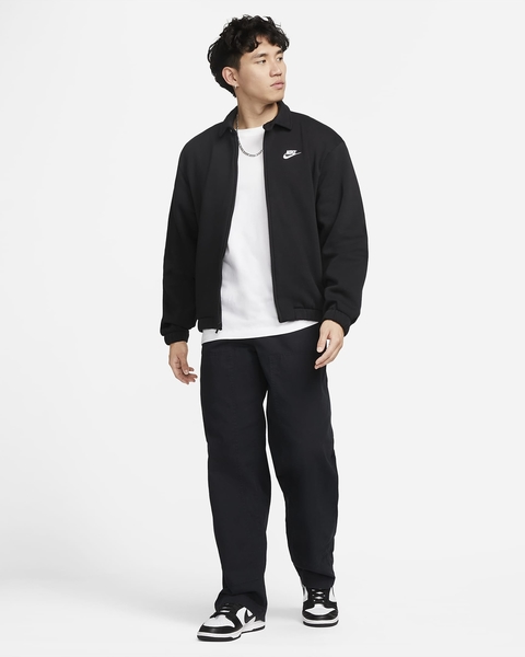 Nike 男裝 外套 休閒 教練夾克 刷毛 拉鍊口袋 綠/黑【運動世界】DX0540-386/DX0540-010 product thumbnail 6