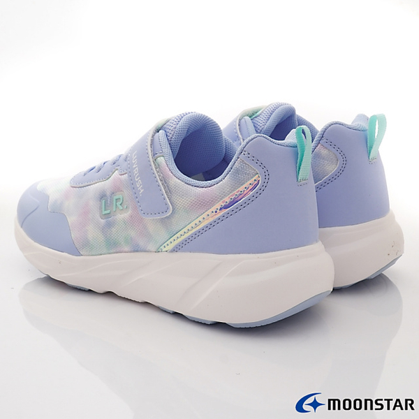 日本月星Moonstar機能童鞋簡約競速夢幻暈染運動系列LV11419藍(中大童) product thumbnail 6