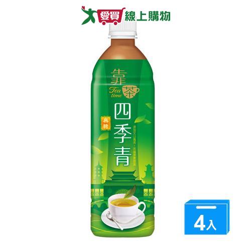 波蜜靠茶四季青茶PET580ml*4【愛買】