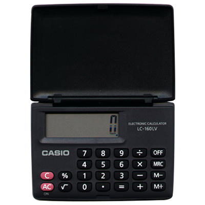 CASIO 卡西歐 LC-160LV 商用型國家考試機型計算機 8位數 8.4x5.7cm