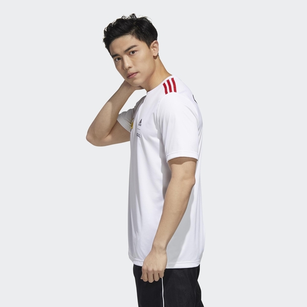 【現貨】ADIDAS POKÉMON JERSEY 男裝 短袖 休閒 排汗 寶可夢聯名 皮卡丘 白【運動世界】GN3002 product thumbnail 4