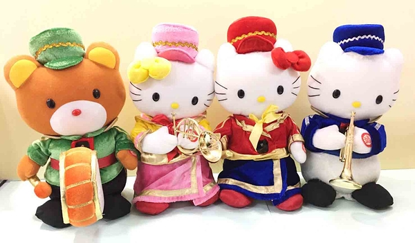 【震撼精品百貨】Hello Kitty 凱蒂貓~sanrio -限量音樂聖誕絨毛玩偶-樂隊*12345