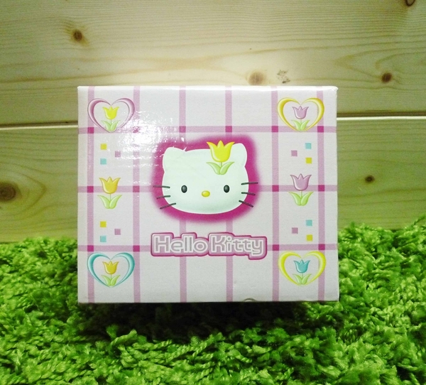 【震撼精品百貨】Hello Kitty 凱蒂貓~便條紙附整理盒-鬱金香圖案【共1款】