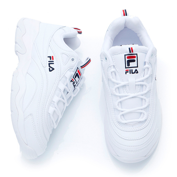 FILA RAY 男鞋 女鞋 老爹鞋 休閒 金裕貞 白【運動世界】4-C101T-111 product thumbnail 4