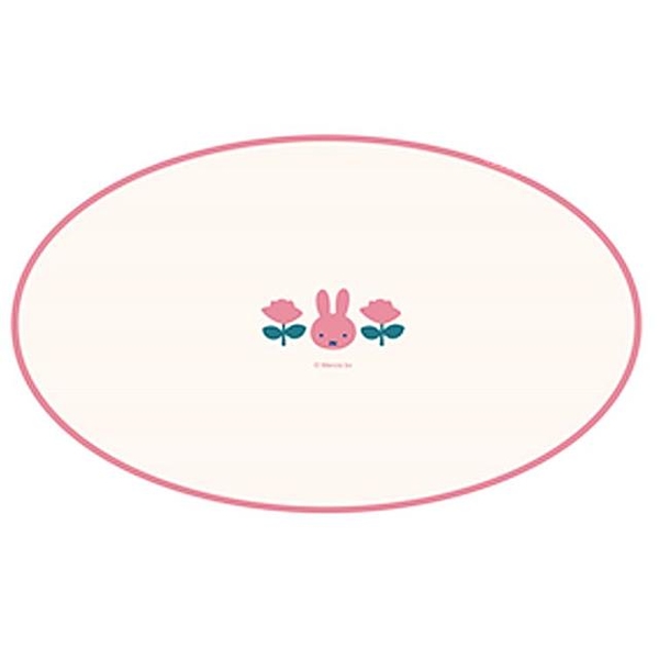 小禮堂 Miffy 米飛兔 耐熱樹脂橢圓盤 (粉臉款)
