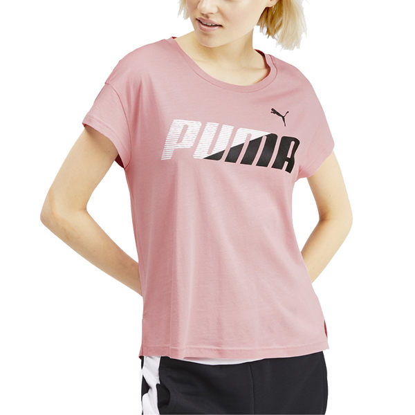 Puma Modern 女 粉色 短袖 上衣 短袖T恤 透氣 排汗 休閒 運動 瑜珈 短袖 58093814