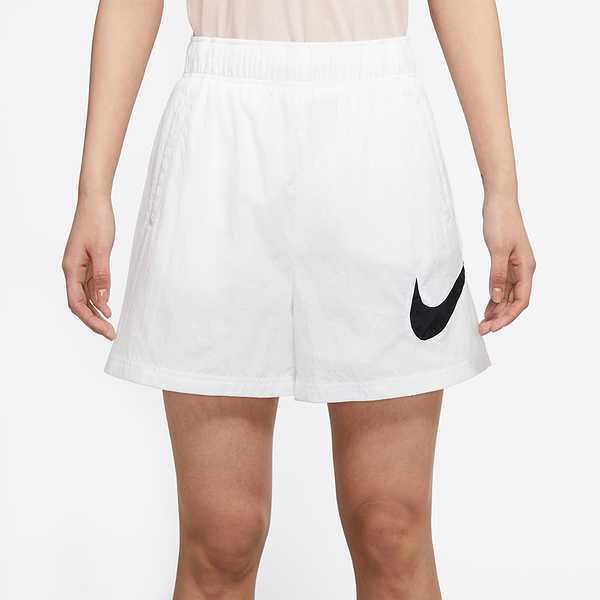 NIKE ASWNSW ESSNTL WVN HR SHORT HBR 白 短褲 女款 運動褲 海灘褲 DM6740-100