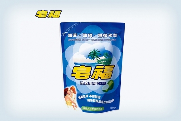 【皂福】天然洗衣皂精補充包(2000g)*6包/箱