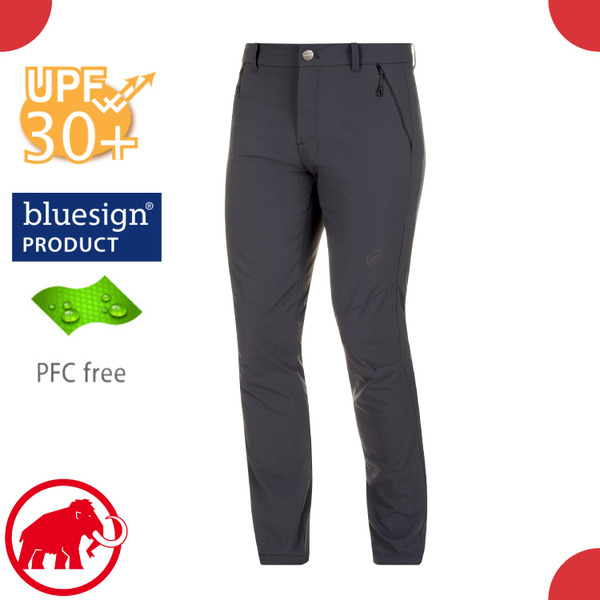 【MAMMUT 長毛象 男 Hiking pants 長褲《黑》】1022-00420/休閒運動褲/彈性透氣/防曬/輕量機能