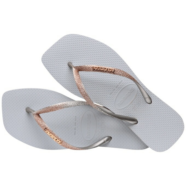 havaianas 哈瓦士 巴西人字拖 女款 slim square glitter 方頭漸層銀 拖鞋 夾腳拖【南風百貨】 product thumbnail 2