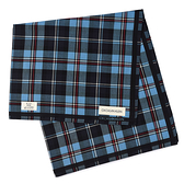 Calvin Klein CK經典格紋男士手帕/帕巾(藍黑色)989091-275