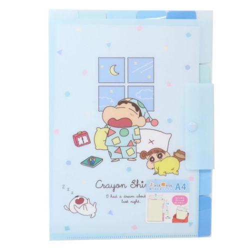 【震撼精品百貨】蠟筆小新_Crayon Shin-chan~蠟筆小新 A4多功能文件 資料夾-床邊故事*16702